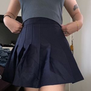 navy tennis skirt